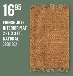 Canac Fringe Jute Interior Mat 2 ft. x 3 ft. Natural offer