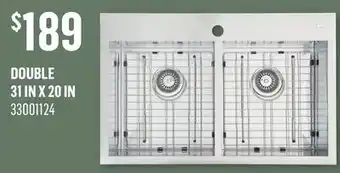 Canac Xaya Stainless steel Double Bowl Kitchen Sink offer