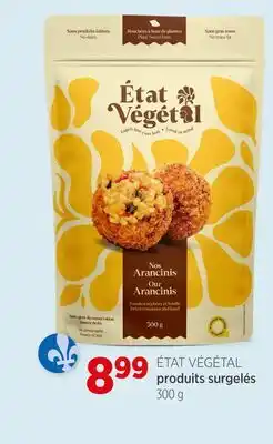 Avril ÉTAT VÉGÉTAL produits surgelés offer