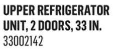 Canac upper refrigerator unit, 2 doors, 33 in offer