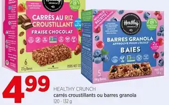 Avril Carrés croustillants ou barres granola offer