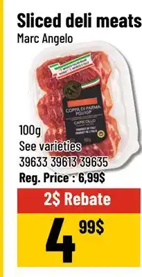 Mayrand Sliced deli meats 100 g Marc Angelo Quebec offer