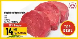 Mayrand Whole Filet Mignon Tenderloin Beef Canada offer