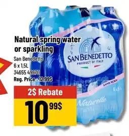 Mayrand Natural or carbonated spring water 6 x 1.5L Canada offer