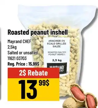 Mayrand Inshell Peanut 2,5 kg Mayrand CHEF Canada offer