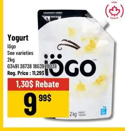 Mayrand Yogurt 2 kg Iögo Canada offer