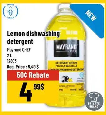 Mayrand Lemon Dishwashing Detergent 2 L Quebec offer
