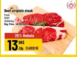 Mayrand Ungraded Beef Striploin Steak Canada offer