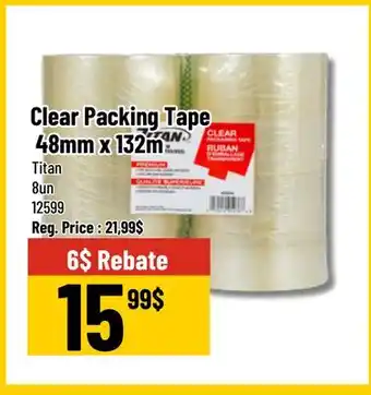 Mayrand 48 mm x 132 m Clear Packing Tape Titan Quebec offer