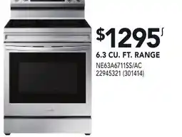 RONA SAMSUNG 6.3 CU. FT. RANGE offer