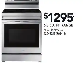 RONA SAMSUNG 6.3 CU. FT. RANGE offer