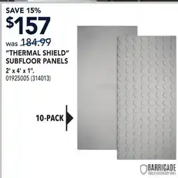 RONA THERMAL SHIELD SUBFLOOR PANELS offer