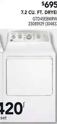 RONA GE 7.2 CU. FT. DRYER offer