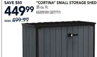 RONA CORTINA SMALL STORAGE SHED offer