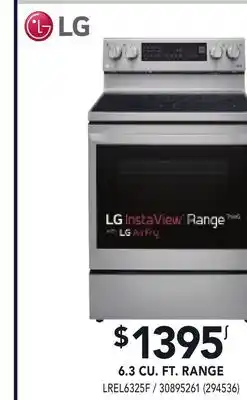 RONA LG 6.3 CU. FT. RANGE offer