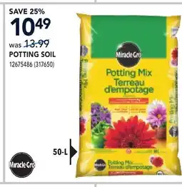 RONA Miracle Gro POTTING SOIL offer