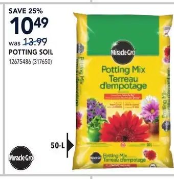 RONA Miracle Gro POTTING SOIL offer