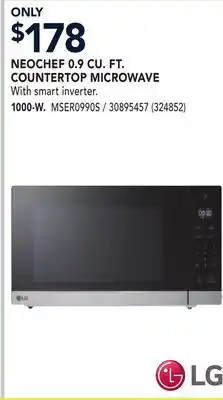 RONA NEOCHEF 0.9 CU. FT. COUNTERTOP MICROWAVE offer