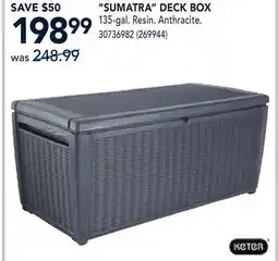 RONA SUMATRA DECK BOX offer