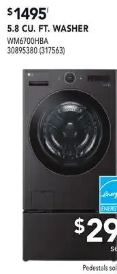 RONA 5.8 CU. FT. WASHER offer