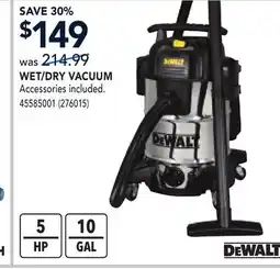 RONA WET/DRY VACUUM offer