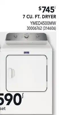 RONA MAYTAG 7 CU. FT. DRYER offer