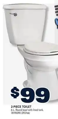 RONA 2-PIECE TOILET offer