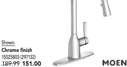 RONA Moen Chrome finish offer