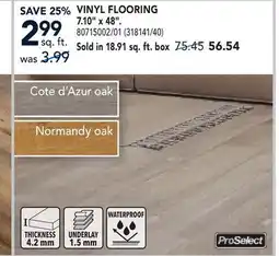 RONA SAVE 25% VINYL FLOORING offer