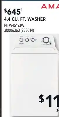 RONA 4.4 CU. FT. WASHER offer