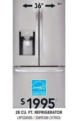 RONA 28 CU. FT. REFRIGERATOR offer