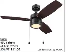 RONA LANDON & CO. ceiling fans offer