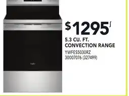 RONA 5.3 CU. FT. CONVECTION RANGE offer