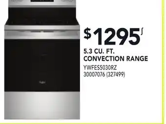 RONA 5.3 CU. FT. CONVECTION RANGE offer