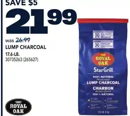 RONA LUMP CHARCOAL 17.6-LB offer