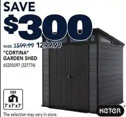 RONA CORTINA GARDEN SHED offer