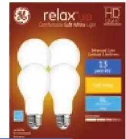RONA GE Relax 4-Pack A19 LED bulbs offer