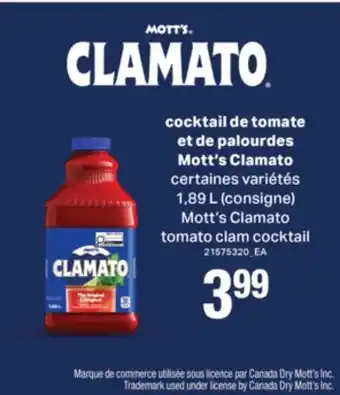 L'Intermarché COCKTAIL DE TOMATE ET DE PALOURDES, 1,89 L offer