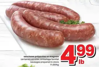 L'Intermarché SAUCISSES PRÉPARÉES EN MAGASIN offer