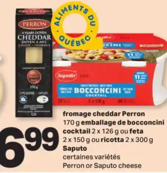 L'Intermarché FROMAGE CHEDDAR, 170 G EMBALLAGE DE BOCCONCINI COCKTAIL, 2 X 126 G OU RICOTTA, 2 X 300 G offer