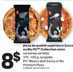 L'Intermarché pizza de qualité supérieure Zucca ou Blu PC Collection noire,370 - 420 g offer