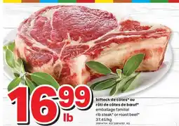 L'Intermarché BIFTECK DE CÔTES* OU RÔTI DE CÔTES DE BŒUF offer