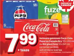 L'Intermarché BOISSONS GAZEUSES, 12 X 355 ML OU THÉ GLACÉ, 12 X 341 ML offer