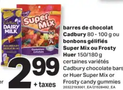 L'Intermarché BARRES DE CHOCOLAT, 80 - 100 G OU BONBONS GÉLIFIÉS, 150/180 G offer