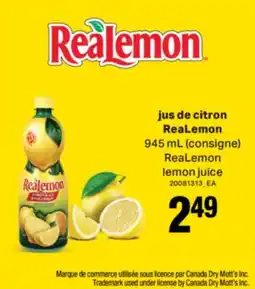L'Intermarché JUS DE CITRON, 945 ML offer