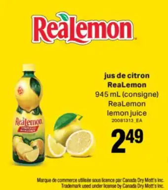 L'Intermarché JUS DE CITRON, 945 ML offer