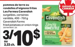 L'Intermarché POMMES DE TERRE OU RONDELLES D'OIGNONS FRITES LES FERMES, 400 - 750 G offer