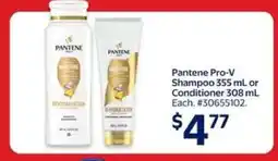 Walmart Pantene Pro-V Shampoo or Conditioner offer