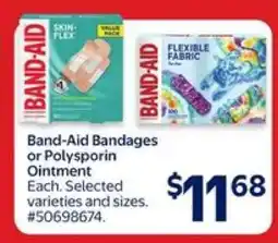 Walmart Band-Aid Bandages or Polysporin Ointment offer