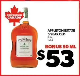 Real Canadian Liquorstore Appleton Estate 5 Year Old offer